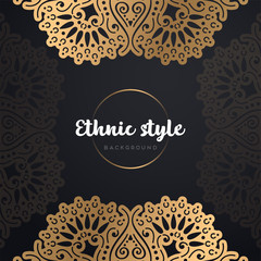 Gold background with mandala
