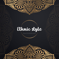 Gold background with mandala