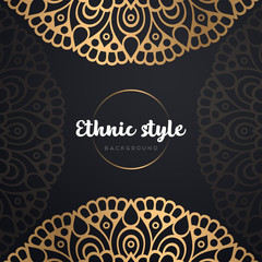 Gold background with mandala