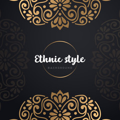 Gold background with mandala