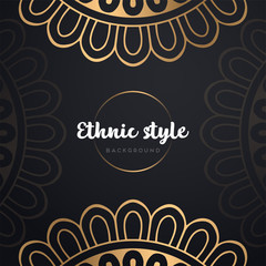 Gold background with mandala