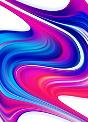 Vector illustration: Modern colorful flow poster background. Wave paint liquid shape. Abstract design.