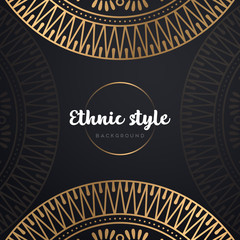 Gold background with mandala