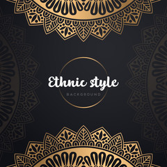 Gold background with mandala