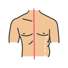 Male coolsculpting color icon