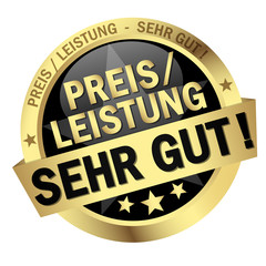 Button with Banner Preis-Leistung sehr gut