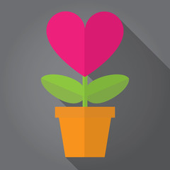 heart icon in pots