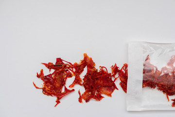 dried (dehydrated) bell pepper slices