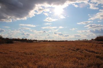 sky sunset autumn clouds