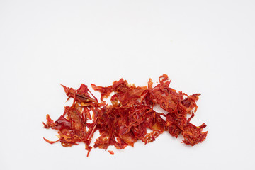 dried (dehydrated) bell pepper slices