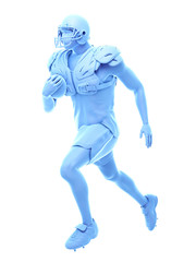 3d rendered medically accurate illustration of an american football player