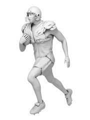 3d rendered medically accurate illustration of an american football player