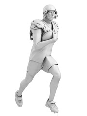 3d rendered medically accurate illustration of an american football player