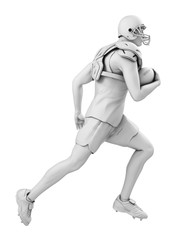 3d rendered medically accurate illustration of an american football player
