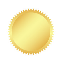 Golden retro sticker. sunburst design elements. The golden, brilliant ray of fireworks. Best for sale sticker, price tag, quality mark. flat vector illustration