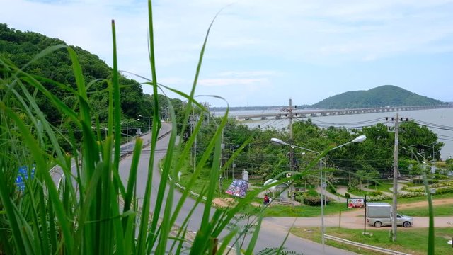 Koh yor island background with cargo truck