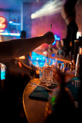 cocktail in the nightclub