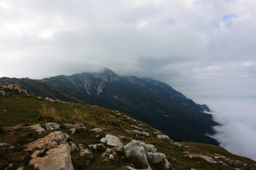 Fototapeta na wymiar Mountainside Monte Baldo, Italy