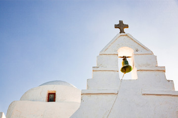 minimalist greek church detail