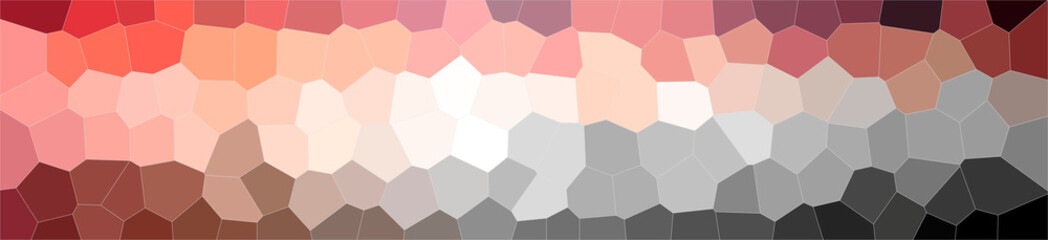 Fototapeta na wymiar Illustration of abstract Red, Brown And Purple Middle Size Hexagon Banner background.