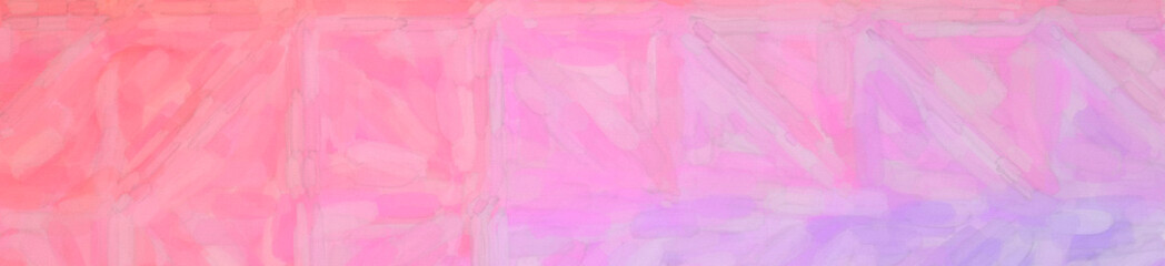 Abstract illustration of pink and blue Watercolor on paper banner background, digitally generated.