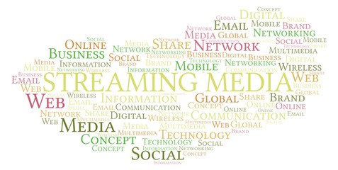 Streaming Media word cloud.