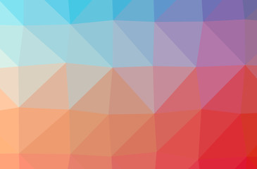 Illustration of abstract Orange, Purple horizontal low poly background. Beautiful polygon design pattern.