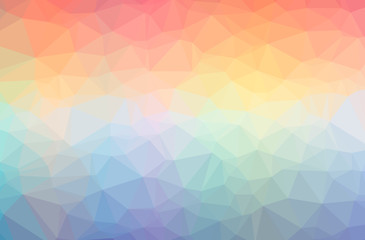 Illustration of abstract Orange horizontal low poly background. Beautiful polygon design pattern.
