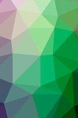Fototapeta na wymiar Illustration of abstract Green vertical low poly background. Beautiful polygon design pattern.