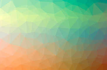 Illustration of abstract Orange, Yellow horizontal low poly background. Beautiful polygon design pattern.