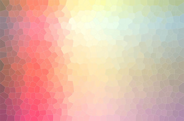 Abstract illustration of red and yellow small hexagon background.