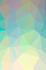 Fototapeta premium Illustration of abstract Green, Yellow vertical low poly background. Beautiful polygon design pattern.