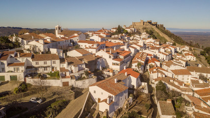 Fototapeta na wymiar Aerial view of the Village Marvao Alentejo Portugal