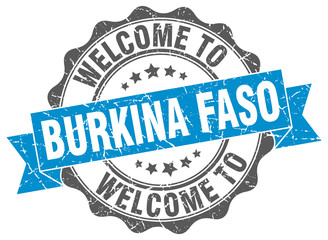 Burkina Faso round ribbon seal