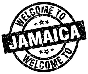 welcome to Jamaica black stamp