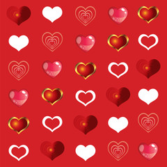 Seamless valentines day pattern 1