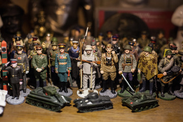 collection of soldiers toys 