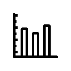 Graph Icon in trendy flat style isolated on grey background. Chart bar symbol for your web site design, logo, app, UI. Vector illustration, EPS10.