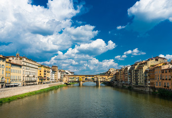 Naklejka premium Ponte Vecchio, Florence, Italy