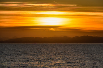 Tramonto in Costa Azzurra, Francia