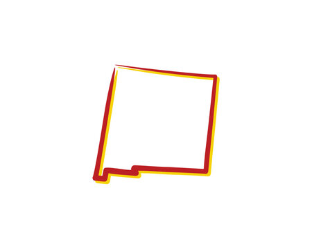New Mexico Outline Logo Icon 001