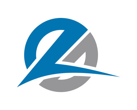 ZD letter circle logo template