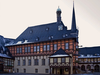 mittelalterliches Rathaus in Wernigerode, ein Schmuckstück