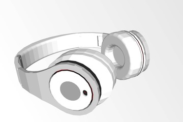 Vector music headphones