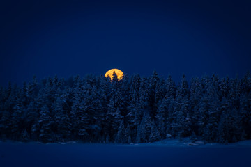 Full moon. Photo from Finland.