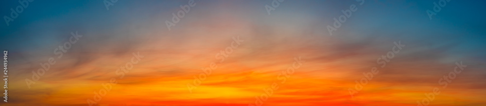 Wall mural beautiful sky at sunrise