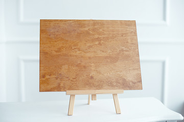 Decorative Message Board Easel with empty plain board as copy space