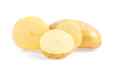  potato isolated on white background