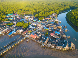 waterfront village at Ban Sam Chong Tai