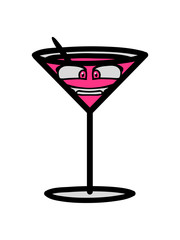 gesicht lebendig comic cartoon lustig monster drink durst party feiern alkohol saufen betrunken trinken saufen clipart design